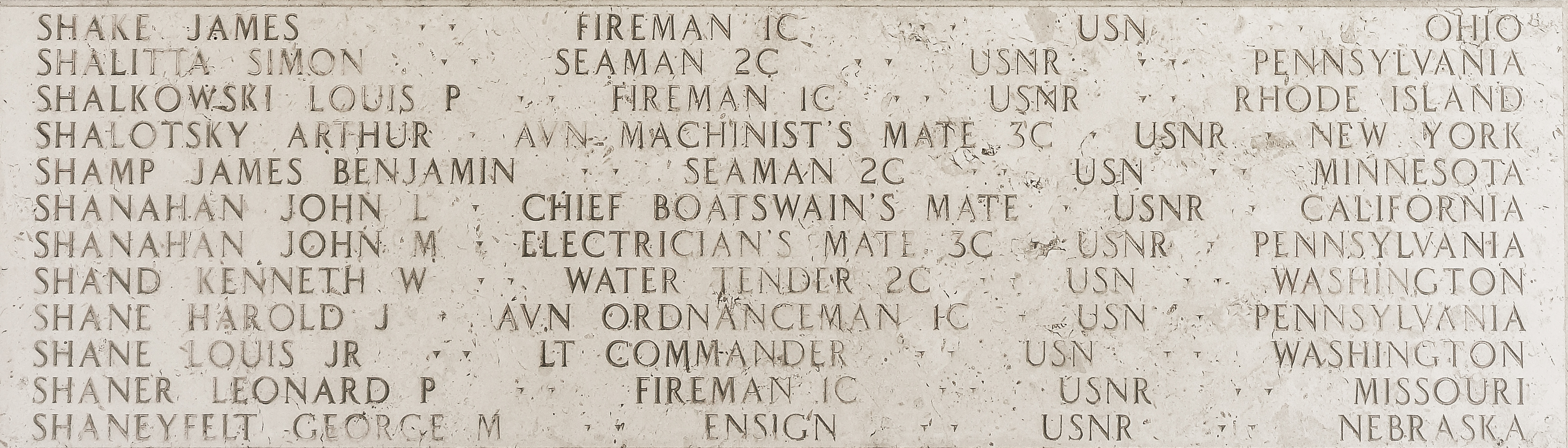 John L. Shanahan, Chief Boatswain's Mate